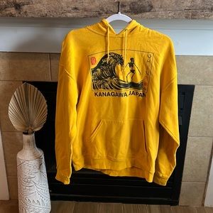 Artist Union yellow graphic hoodie